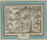 Bergers et troupeau dans un bois by Hendrick Andriessen, Plume et encre noire, lavis gris et brun sur traits de crayon noir, sold Dec 2020