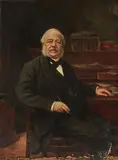 Portrait de M. Alfred Potier de Courcy (1816-1888), Administrateur-Directeur des Assurances Maritimes de 1862 à 1888, Homme de Lettres by Pierre Adolphe Huas, 1899, Toile, sold Dec 2020