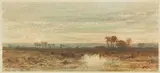 Oasis by Félix Ziem, Aquarelle, sold Nov 2020