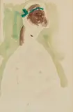 Portrait de femme by Simon Simon-Auguste, Aquarelle, sold Nov 2020