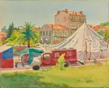 Le cirque, Menton ? by Tony Minartz, Aquarelle, sold Nov 2020
