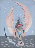 L'Annonciateur by Félix Labisse, Gouache, sold Jun 2020