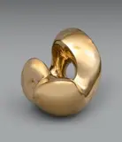 Nu assis by Aline Bienfait, Épreuve en bronze doré, sold Dec 2017