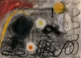 Sans titre by Alexander Calder, 1942, Encre et gouache signée et datée, sold Dec 2017