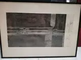 Franchissement de campagnes by Jean Messagier, Lithographie sur papier, sold Nov 2017