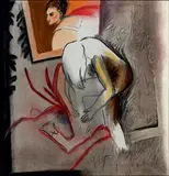 Melampus II by Jean-Michel Alberola, Pastel sur papier, sold Nov 2017