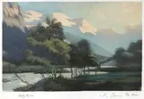 L'Arve en amont de Chamonix by Edgard Bouilllette, Aquatinte en couleur signée et numérotée, sold Apr 2018