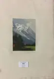 Chamonix et le Mont Blanc by Edgard Bouilllette, Aquatinte en couleur, sold Apr 2018