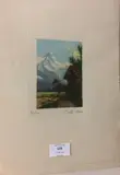 Chamonix et l'Aiguille du Goûter by Edgard Bouilllette, Aquatinte en couleur signée et numérotée:, sold Apr 2018