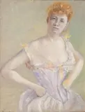 Femme au corset by Charles Maurin, Pastel, sold Mar 2018
