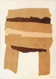 Composition by Enrico Baj, Collage sur papier, sold Feb 2018