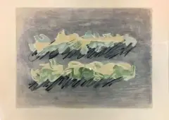 Le maquis by Jean Fautrier, 1964, Aquatinte, lavis, sold Feb 2018