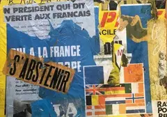 Sans titre, circa 1975/1976 by Raymond Hains, Affiche lacérée ; arrachage, sold Feb 2018