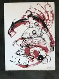 Le téléphone by Fernandez Arman, Lithographie en couleur signée et numérotée:, sold Nov 2017