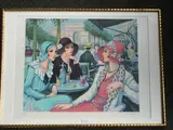 Terrasse de café devant l'Arc de Triomphe by Francisco Batet, Lithographie en couleur signée et numérotée, sold Nov 2017
