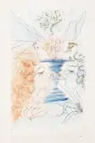 Le Baiser». (Michler et Löpsinger, n°469) by Salvador Dalí, Gravure rehaussée au pochoir et dorures signée et annotées «HC», sold Nov 2017