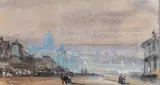 Coucher de soleil sur le Nil by Louis Amabe Crapelet, Aquarelle, sold Nov 2017