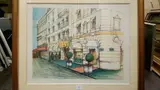 Le Fouquet's by Gérard Gouvrant, Lithographie en couleur signée, dédicacée et annotée «E, sold Oct 2017