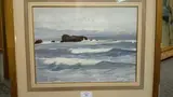 Marine bretonne» by Jean-Camil Cipra, 1932, Aquarelle sur papier canson signée et datée en bas à droite, sold Oct 2017