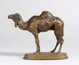 Dromadaire d'Algérie by Antoine-Louis Barye, Bronze signé sur la terrasse, sold Oct 2017