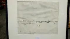 Marine en Bretagne by Edmond Ceria, Crayon gris, sold Oct 2017