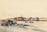 Paysage de Trouville by Paul-Elie Gernez, 1931, Aquarelle, sold Jun 2017