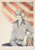Jeune femme au parasol by Jean-Pierre Cassigneul, Lithographie en couleur, sold Jun 2017