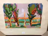 Paysage by Charles Lapicque, Lithographie en couleur signée et numérotée:, sold May 2017