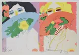 Composition avec deux femmes by Walasse Ting, Lithographie, sold May 2023