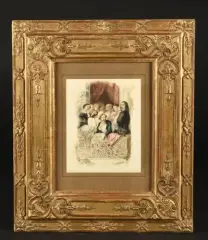 Un balcon romantique by Tony Johannot, Aquarelle, sold Mar 2023