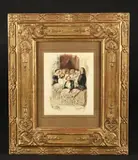 Un balcon romantique by Tony Johannot, Aquarelle, sold Mar 2023