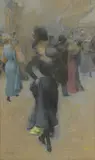 Élégante by Delphin Enjolras, Pastel, sold Dec 2022