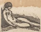 Nu endormi by Pierre Combet-Descombes, Monotype, sold May 2024