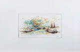 Le port de Sète by Jean Fusaro, Pastel, sold May 2024