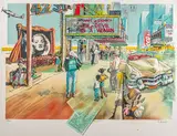 Marlène by Daniel Authouart, Lithographie en couleurs, sold May 2024