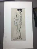 Portrait de femme by Germain Raingo-Pelouse, Aquarelle sur papier, sold May 2024