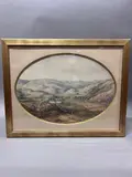 Paysage by Gaspard Gobaut, Aquarelle, sold Apr 2024