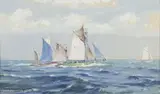 Au large de Camaret by Paul Lengellé, Gouache, sold Apr 2024
