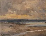 Plage by Maurice Vincent-Duportal, Aquarelle, sold Apr 2024