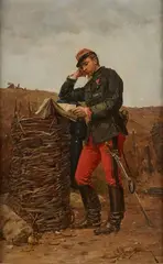 Le plan de campagne by Étienne-Prosper Berne-Bellecour, Panneau, une planche, sold Jun 2020