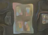 Sans titre Composition abstraite by Bernard Saby, Pastel, sold Jun 2020
