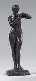 Modèle nu debout by Yvonne Serruys, Épreuve en bronze patiné, sold Dec 2022