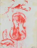Désert rouge by Fernandez Arman, 1970, Lithographie en sanguine, sold Sep 2022