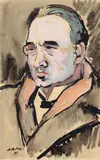 Portrait d'homme by Pierre Belay, Aquarelle et gouache, sold Jun 2022