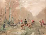 Rallye Bonnelles, la vue by Karl Reille, Gouache, sold Jun 2022