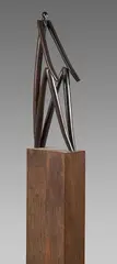 Figure assise by Axel Cassel, Bronze à patine brune Hauteur :, sold Jun 2022