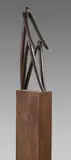 Figure assise by Axel Cassel, Bronze à patine brune Hauteur :, sold Jun 2022