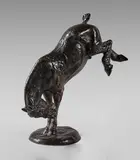 Croupade by Gaston d'Illiers, Épreuve en bronze patiné, sold Jun 2022
