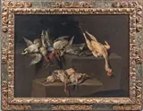 Volailles sur un entablement by Evaristo Baschenis, Toile, sold Jun 2022