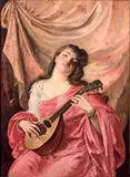 La joueuse de mandoline by Julius Victor Berger, Toile, sold Jun 2022